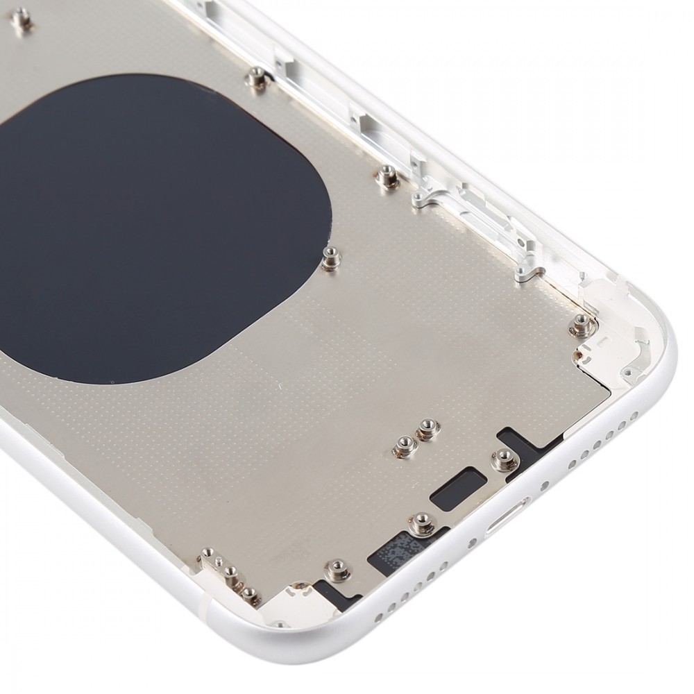 Back Housing Cover with Camera Lens & SIM Card Tray & Side Keys for iPhone XR(White) iPhone Replacement Parts Apple iPhone XR